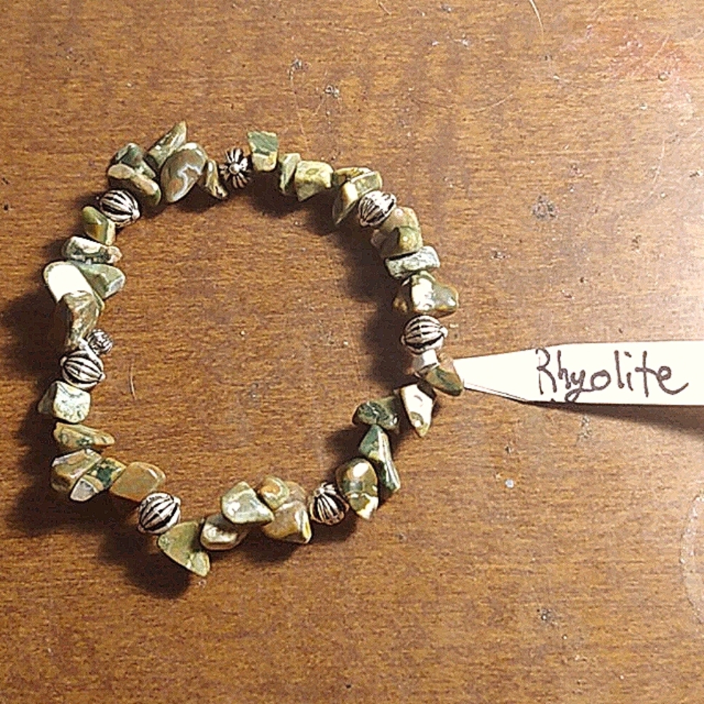 Genuine Gemstone stretch bracelet